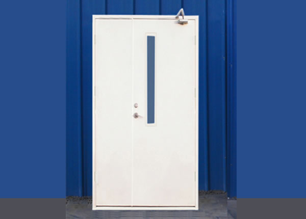 2.2A類鋼質雙扇帶玻璃防火門（甲級）-2子母式